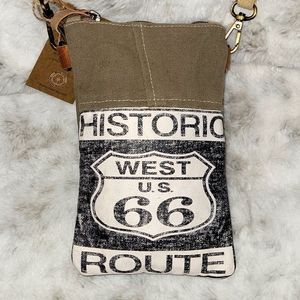 Vintage West U.S.66 Route small crossbody bag.